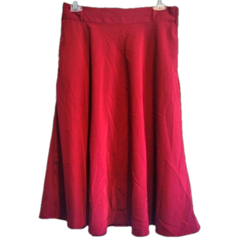 Modcloth Red A-Line Skirt